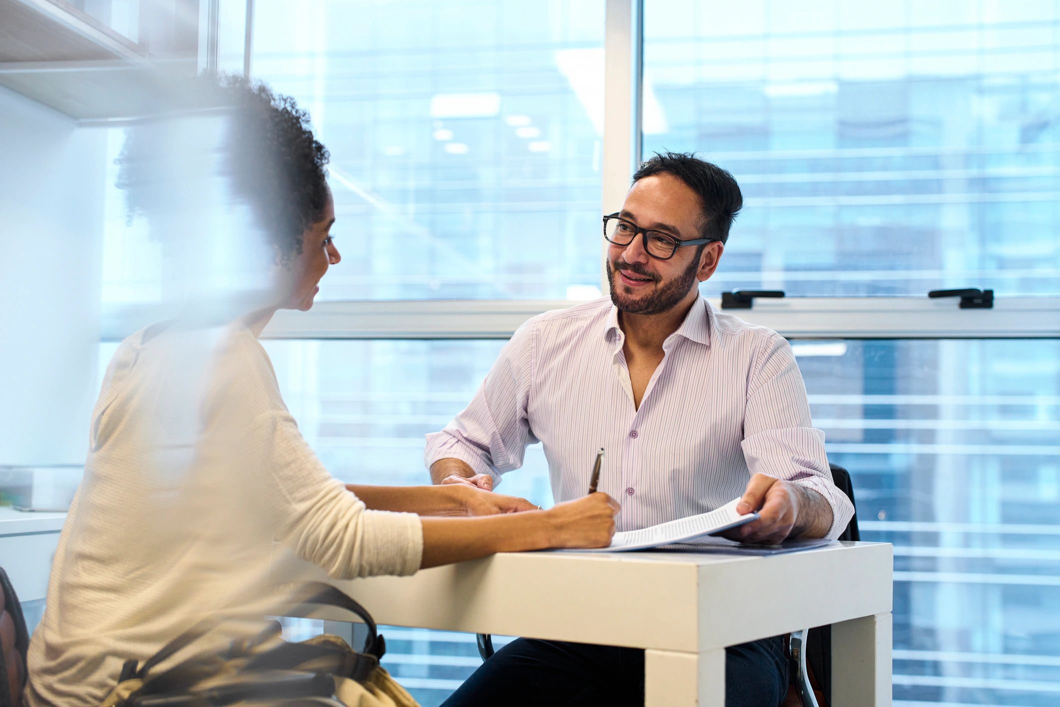 Owner meeting with advisor to review rental property strategy
